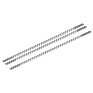 MECCANIXITY 3pcs Push Rod Connector Double End Threaded Rod 304 Stainless Steel for DIY RC Car Boat Airplane Helicopter Model and DIY Material M2x75mm Perfect with RC Oil for Colds