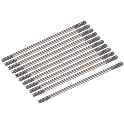 MECCANIXITY 20pcs M3x75mm 304 Stainless Steel Push Rod Connector for RC Trailers RC Trucks and DIY Models