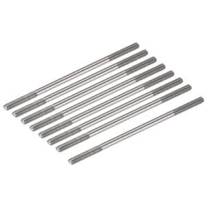 MECCANIXITY 8pcs Push Rod Connector Double End Threaded Rod 304 Stainless Steel for Roboter RC DIY Car Boat Airplane Helicopter Model M2x35mm