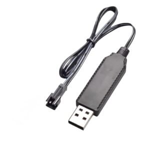 AQUA ATL SM 2P 3.7V USB Charger Cable for Carrera Profi RC Car Battery Fast Charging