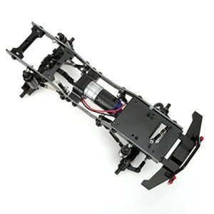 ZLXHDL Remote Control Car Frame, Metal 1/16 RC Car Body Chassis Frame Kit Accessory Fits for WPL C14 C24(S-WPL-C14BL-Black)