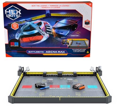 HEX BOTS BattleBots Arena MAX with Best Lipo Batteries for RC Helicopters Remote Control Robot Toys for Kids Ages 8 and Up