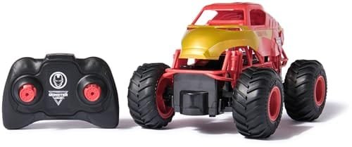 Monster Jam Marvel Iron Man RC Car 1 24 Scale Remote Control Truck for Kids Ages 4 and Up