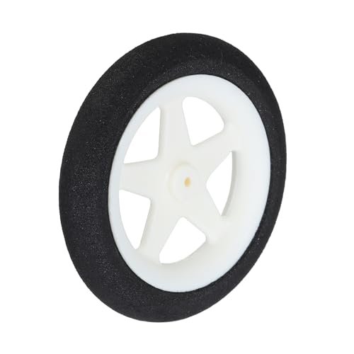 Funtech RC Plane Sponge Wheels 2.36 Inch OD 0.08 Inch ID White Foam Replacement Wheels for DIY Model Aircraft Pack of 1