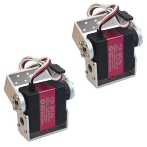 HOOYIJ 2Pcs 25KG Digital RC Servo for Arduino RC Car Projects Waterproof High Torque Full Metal Gear Robot Servos