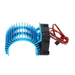 YINETTECH 1pc Motor Electric Heatsink with 5V Cooling Fan 30mm for 1 10 Scale RC Garage 540 550 Motor Blue