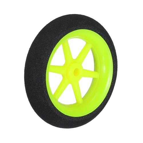 MECCANIXITY Funbat RC Plane Sponge Wheels 1.97 Inch OD 0.16 Inch ID Green Foam Wheel Replacement Pack of 1