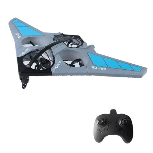 GoolRC RC Stealth Bomber Plane B 2 Fighter 2.4GHz 2CH Foam RC Aircraft Easy to Fly Glider for Beginners Adults Blue 1 Battery YX118