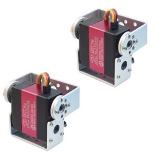 HOOYIJ 25KG Digital RC Servo RDS3225 Dual Shaft Waterproof High Speed Full Metal Gears for RC Car Servo Twitching 1/8 1/10 Crawler Buggy Truggy DIY Robotic 180 Degree Pack of 2