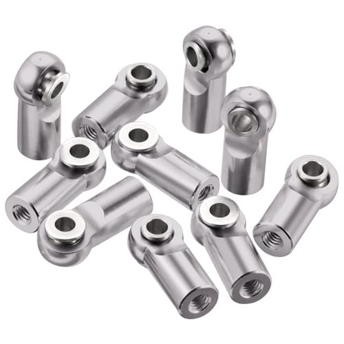 TOZO 10pcs M2 5 Titanium Metal Tie Rod End Balls for RC Crawler Car Upgrade Parts