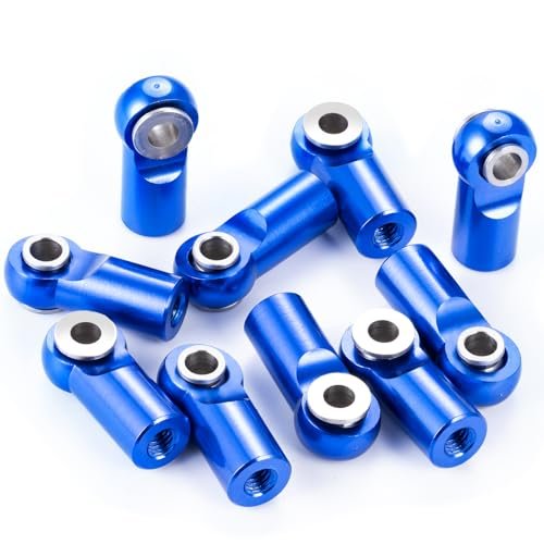 10pcs STRC RC Car Parts Metal Tie Rod End Balls M2 5 Ball Joint Head Upgrade for Crawler Truck Boat Blue