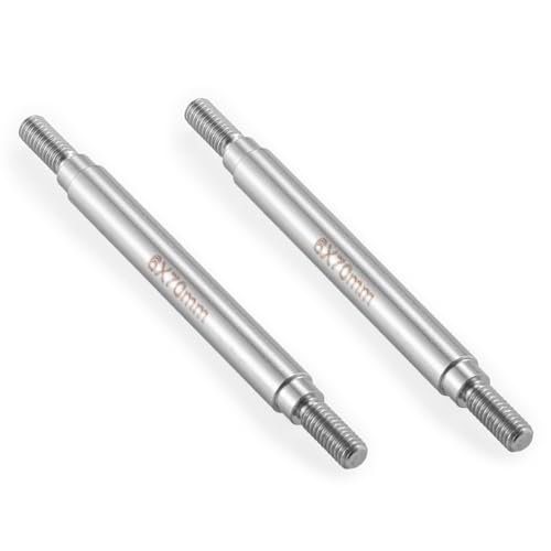 Zolikar RC Stainless Steel Suspension Links Chassis Linkage Set 70mm Perfect for 1 10 Scale SCX10 TRX4 RC Crawler Events