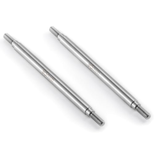 Zolikar RC Stainless Steel Suspension Links Chassis Linkage Set 95mm Perfect for 1/10 Scale RC Crawler Competition