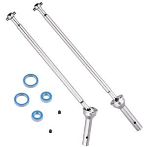 FriHobby 2PCS Rear CVD Driveshafts Steel Drive Shaft Wheel Axle Dogbone Complete Set for Arrma 1/8 Kraton 6S Notorious Outcast 6S BLX