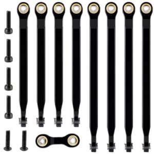 8 Piece Complete Aluminum Suspension Linkage Set Upper Lower Link for 1 16 E REVO RC Truck Upgrades RC Truck Suspension Kits