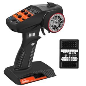 Hobby Fans RC Radio System 7CH 2.4G Transmitter with Receiver for RC Car Crawler Boat at Hobby RC Car Store