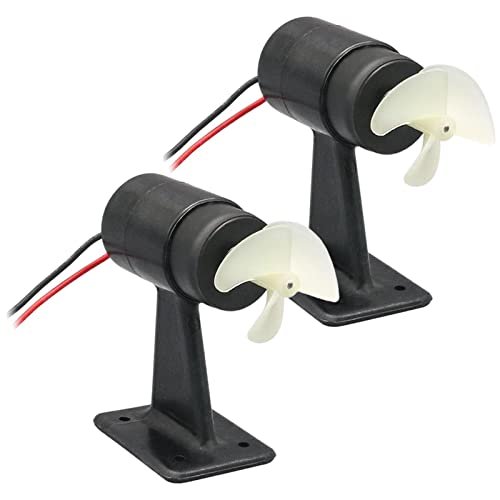EHJRE RC Gas Turbine Jet Engine Boat Underwater Thruster Motor with 3 Blade Propeller for RC Ship Models