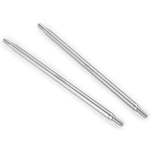 QUPA AM STORE RC Stainless Steel Suspension Links 145mm Set for 1/10 Scale SCX10 TRX4 RC Crawler Car Upgrade Accessories