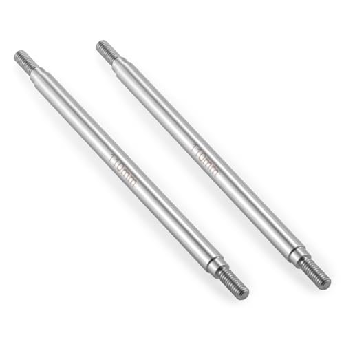 QUPA AM STORE RC Stainless Steel Steering Links 110mm Pair for 1/10 Scale Upgrades SCX10 TRX4 RC Crawler Car Accessories at RC Scale Store