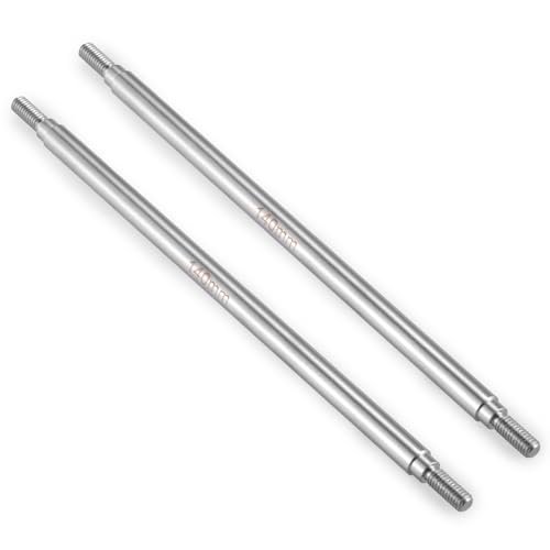 QUPA AM STORE RC Stainless Steel Steering Links 140mm 1 Pair for 1 9 Scale RC Car Upgrades SCX10 TRX4 RC Crawler Car Accessories