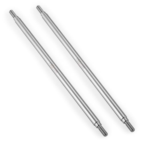 QUPA AM STORE RC Stainless Steel Steering Links 155mm 1 Pair for 1 76 RC Car SCX10 TRX4 RC Crawler Car Upgrades