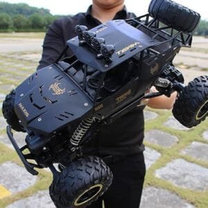 Jiakora 1/12 Off Road Truck RC Car with Durable Metal Shell LED Headlights 4x4 All Terrain Remote Control Toy for Boys Kids Adults