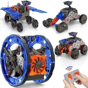 STEM 4 in 1 Remote Control Robot Building Toy DIY Educational Science Kit for Kids Ages 6 12