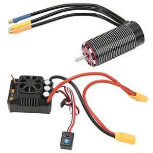ZD Racing RC Brushless Motor Kit 1450KV with MAX6 160A 8S ESC Combo Set for 1/7 1/8 Series 6S RC Cars