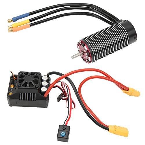 ZD Racing RC Brushless Motor Kit 1450KV with MAX6 160A 8S ESC Combo Set for 1/7 1/8 Series 6S RC Cars
