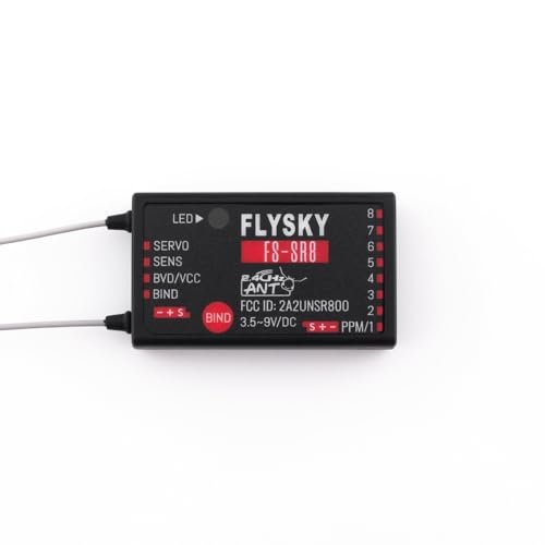 Flysky FS SR8 2.4GHz 8 Channel Receiver Compatible with Four Channel RC Helicopter and More