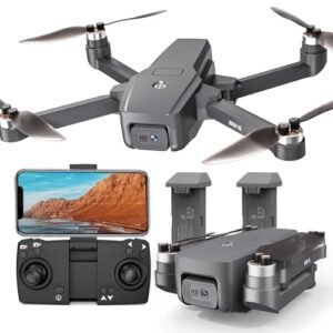 TTROARDS 16P Brushless Motor Drone with 1080p Camera fj rc wifi 1na 5G Wifi Adjustable Lens One Touch Takeoff Landing Altitude Hold Mini Foldable Drone with 2 Batteries RC Quadcopter Toys Gift for Adults