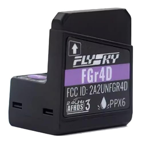 Goolsky Flysky FGr4D 2.4GHz 4CH Waterproof Receiver Dual Antenna RC Boat Bits Compatible with Flysky AFHDS 3 Transmitters