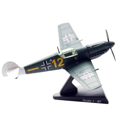 WANSUPYIN Alloy Germany Messerschmitt BF 109E Fighter Model 1:100 Simulation Fighter Attack Plane Model with Display Stand