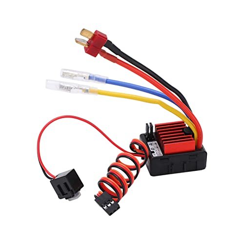 L.O.L. RC Wheels Compatible 60A Brushed ESC Waterproof Speed Controller for 1/10 1/12 1/16 Scale RC Cars