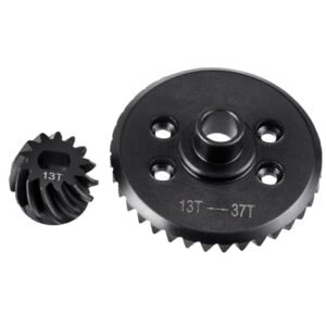 WEFEINO Steel Front Rear Differential Diff Gear Bevel Gear Upgrade Parts for Traxxas 1 10 Slash 4X4 RC Cars Accessories by Acme RC Cars
