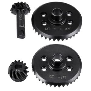WEFEINO Steel Front Rear Differential Diff Gear Bevel Gear Upgrade Parts for Argos RC Cars 1 10 Slash 4X4