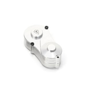 TREAL Aluminum 7075 Mini RC Army Helicopter Transmission Gearbox Protective Case Set for Losi 1 18 Mini LMT Silver