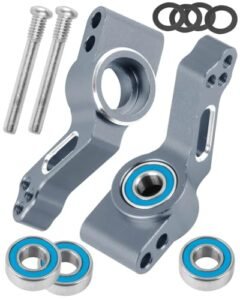 RCMYou RC Aluminum Rear Stub Axle Carriers with Bearing Titanium for Enhanced RC Tracking on 1/10 Slash VXL 2WD Stampede VXL 2WD Rustler VXL 2WD Bandit VXL 2WD