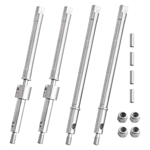 Fijon RC Motorcycle Upgrade Parts AllinRC Drive Shaft Front Rear Axle CVD Shafts Dogbone for Axial SCX24 Deadbolt C10 JLU Bronco 1/24 RC Crawler