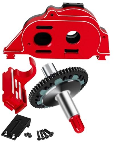 RCMYou 57T 0.8Mod Slipper and Motor Mount Gear Cover Upgrade Part for 1/10 Granite Senton Vorteks 3S BLX and Mega 550 1/8 Infraction Typhon 3S BLX and Mega 550 Red