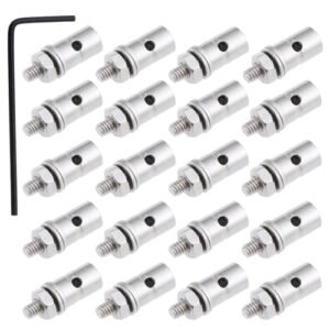 FriHobby 25 Pack Adjustable Push Rod Connector 1.3mm Linkage Stoppers for Dromida RC Plane Replacement