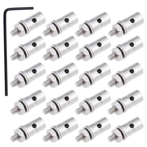 FriHobby 25 Pack Adjustable Push Rod Connector 1.3mm Linkage Stoppers for Dromida RC Plane Replacement