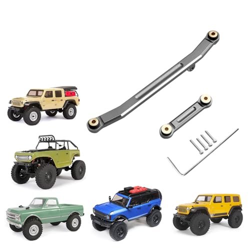 FriHobby Aluminum Steering Rod Tie Links Set for 1/24 RC Crawler Axial SCX24 Upgrades Compatible with Aloft RC