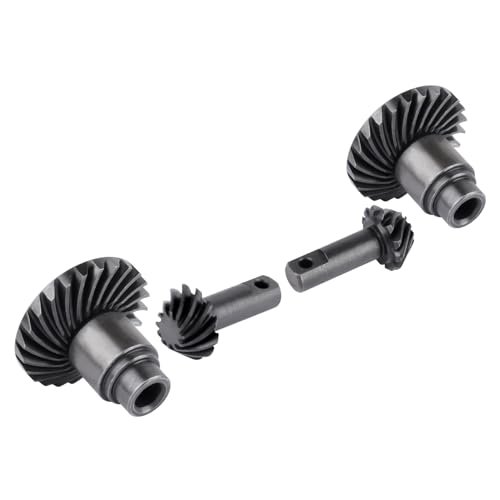 GoHobby Steel 12T/24T Overdrive Gears Helical Gear Set for TRX4M TRX4MT Upgrades 1/18 RC Crawler, Front & Rear (4-Pack)