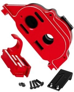RCMYou Aluminum Motor Mount Gear Cover Upgrade for 1/10 Granite Senton Vorteks 3S BLX Mega 550 and 1/8 Infraction Typhon 3S BLX Mega 550 RC Motor Types