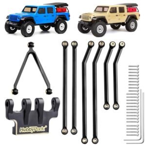 HobbyPark Aluminum High Clearance Links Set for Laegendary Triton RC Car Parts Upgrade Y Link Brass Mounts Axial SCX24 Gladiator AXI00005 1 24 Crawler
