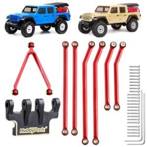 HobbyPark Aluminum High Clearance Links Set for Jada RC Drift Car Parts Upgrade Replacement