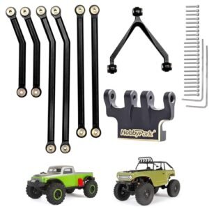 HobbyPark Extreme Thunder RC Car Parts Aluminum High Clearance Links Y Link Set Brass Link Mounts for Axial SCX24 Deadbolt B17 1 24 Crawler Car Upgrade