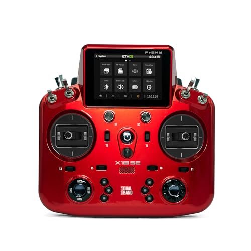 FrSky Ethos Tandem X18SE Transmitter with RC Body Engine Bay Dual Band 900MHz 2.4GHz and External Module Bay Red