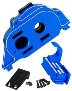 Mercury RC Outboard Motor Upgrade Kit for 1/10 Scale Granite Senton Typhon 4x4 Mega550 Alloy Aluminum Gear Cover Navy Blue